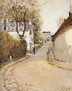 Alfred Sisley Rue de Princesse,Louveciennes oil painting reproduction
